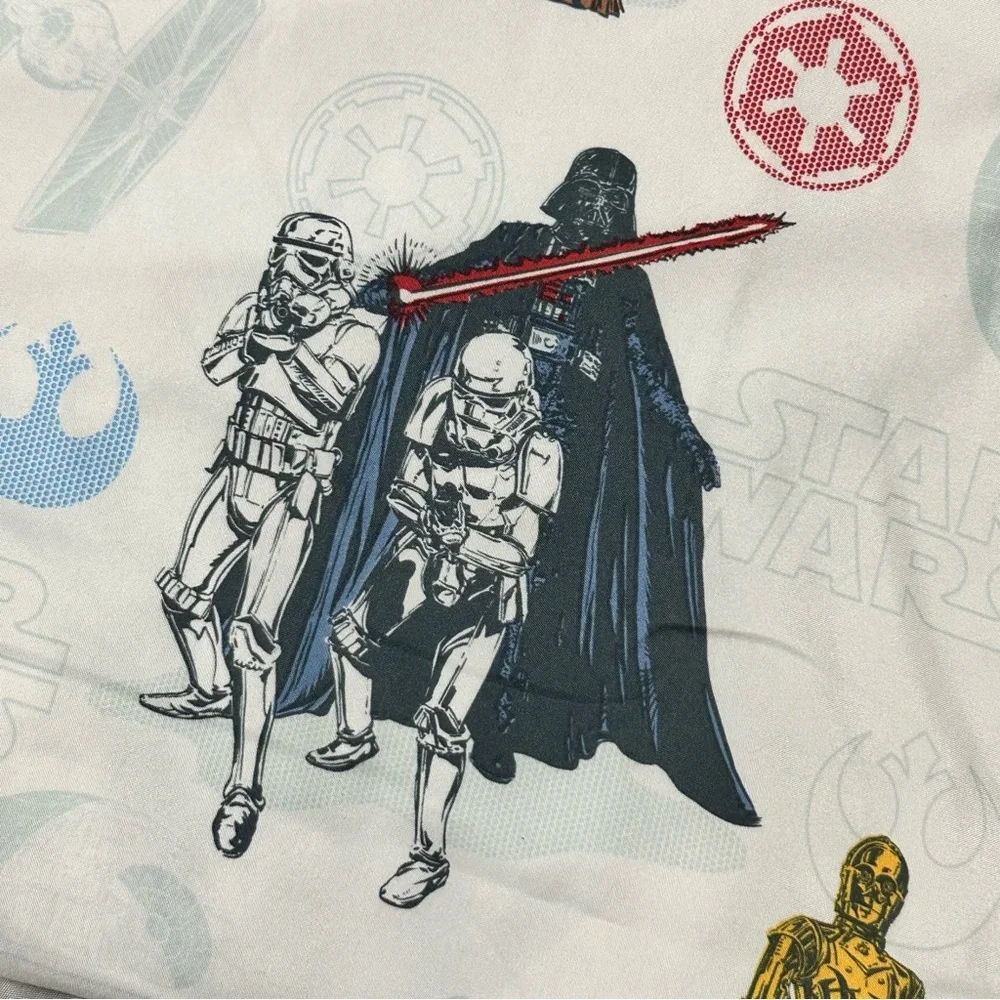 Star Wars Twin Flat Sheet Set Kohl’s Collection Darth Vader Luke R2D2 C3PO Chew